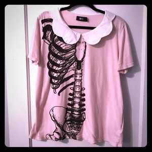 Girly skeleton shirt